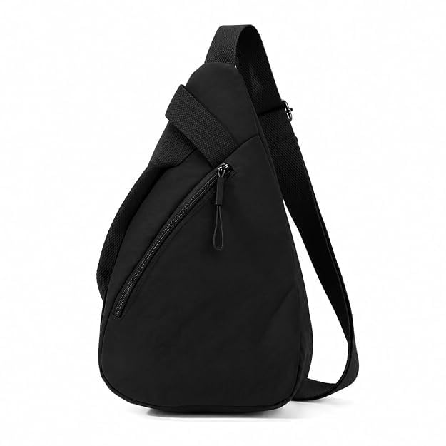 Sling Bag Crossbody Backpack for Women & Men | Lightweight Single Shoulder Chest Bag with Adjustable Strap, Multiple Zipper Pockets for Travel, Office, Hiking, Cycling, Daily Commute &-image-35