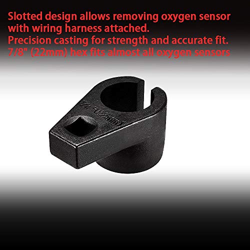 image for Apeixoto AP1822F 3/8-inch Drive by 7/8-inch (22mm) Offset Oxygen Senso