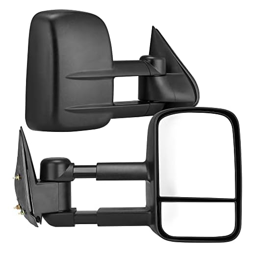 YITAMOTOR Towing Mirrors Compatible with Chevy GMC 1999-2006 Silverado Sierra (2007 Classic Only) , 2000-2006 Chevy Tahoe Suburban 1500 2500 GMC Yukon XL Truck