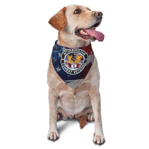 US Army Judge Advocate Generals Corps Afghanistan Combat Veteran Dog Scarf Pet Bandana Cat Pet Bibs