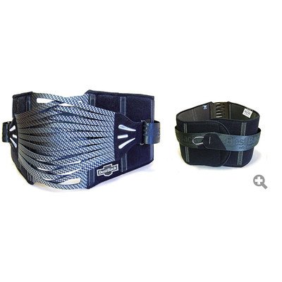 Faja lumbar BESTBACK 007 IRON talla X-Small negra y plateada miniatura 1