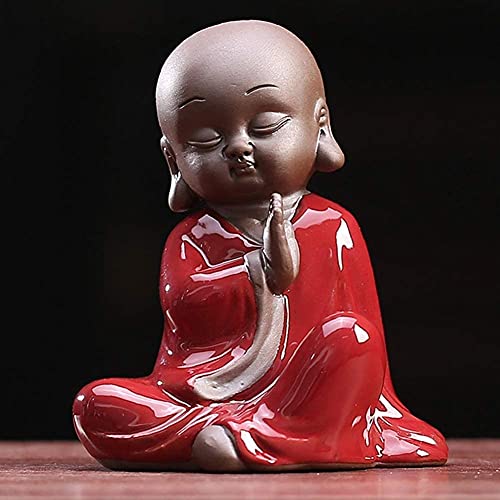 Statue Bouddha méditation petit moine pour retrouver la sérénité