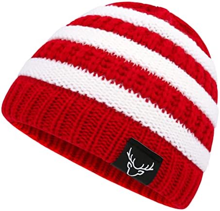Baby Santa Hat Toddler Christmas Hats Beanies Warm Winter Kids Santa Hat Red White Stripes