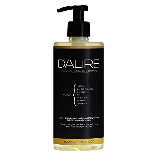 Champú sin sulfatos Dalire BIO 500ml. Mejor Champú 2023. Premio HealthHair 2023. Fabricado en España. El más usado por Dermatólogos y Peluquería. Sin Parabenos, Sin Sal, Sin tóxicos