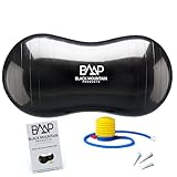 Black Mountain Products Black Peanut Stability Yoga Ball with Foot Pump 1000Lb Static Weight Capacity