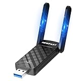 NEWFAST Adaptador USB WiFi AX1800 Mbps WiFi 6 USB WiFi para PC Doble Banda Adaptador Red WiFi USB 5GHz y 2.4GHz Antena WiFi USB Receptor WiFi USB para PC Compatible con Windows 11/10, Cifrado WPA3