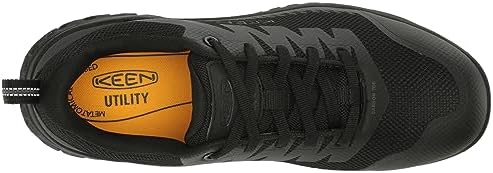 KEEN Utility Men's Arvada Low Height Composite Toe Breathable ESD Industrial Work Sneakers, Black/Black, 12 | Image 4