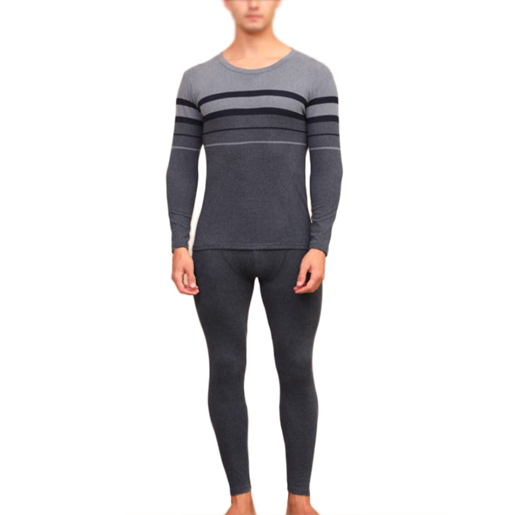Men's Thermal Underwear with Inner Fleece Warm Warm Breathable Functional Flexible Ski Soft