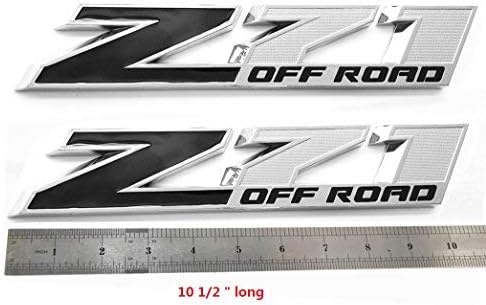 Paquete de 2 emblemas OEM Big Z71 Off Road de 10 pulgadas compatibles con Colorado Tahoe Silverado Sierra Suburban 2500Hd 3500Hd Offroad 2009-2018