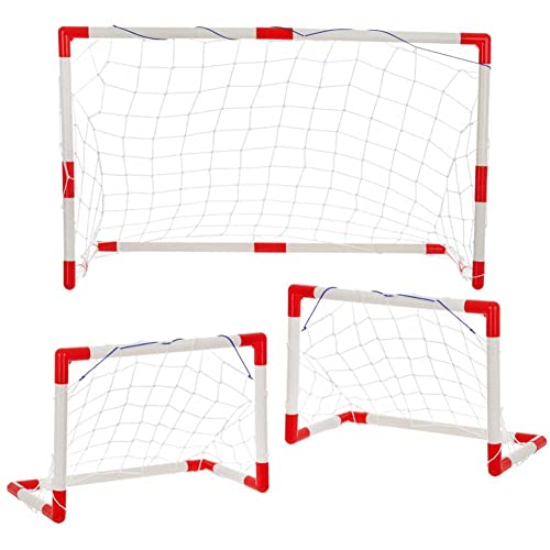 Porta Calcio Pieghevole Per Bambini Yimore 3 In 1 - Con Pallone, Coni E Borsa, 120x90x90 Cm, Per Giardino