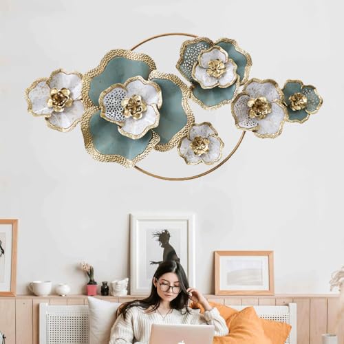 Décoration murale en métal moderne pour chambre et salle à manger