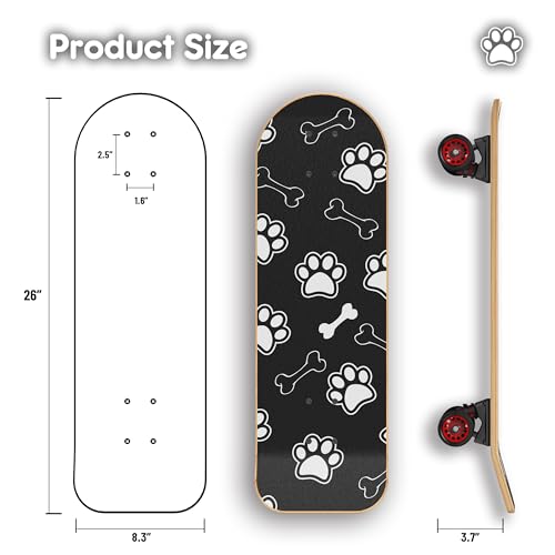 GRTRE 26 Inch Pet Skateboard