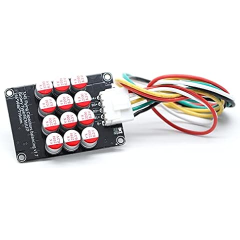 3S 4S 12V 5A Battery Active Equalizer BMS Balancer Lipo Li-ion LFP LiFePO4 Lithium Battery Balance Active Energy Transfer Equalization Module Faster Whole Group Capacitor Balancer PCB Cover
