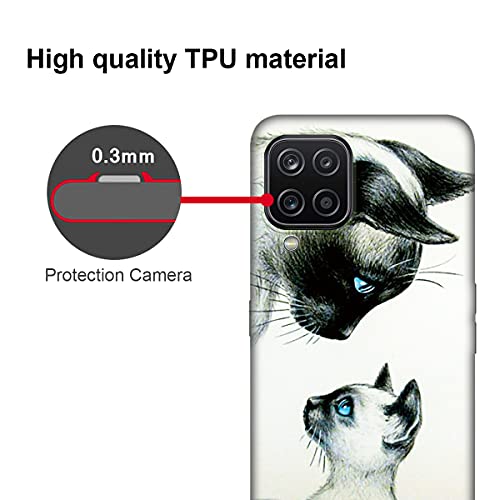 DiaryTown 2 Cover per Samsung A12 / M12 Case, TPU