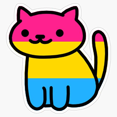 Neko Pride: Pansexual Sticker Decal Vinyl Bumper Sticker Decal Waterproof 5