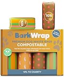 240 Biodegradable Dog Poop Bags Rolls Extra Thick Compostable Waste Doggie Pet Bulk Leak-Proof Bag - 100% Certified Home with Beautiful Colorful Design and Easy Open Compliant 10% To Charity