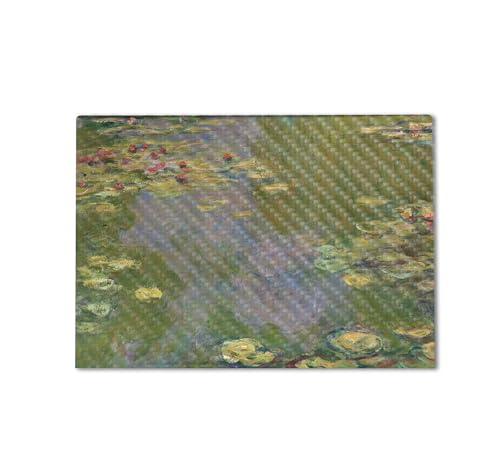 Image of Carbon Fiber Gaming Skin Compatible with HP Envy x360 16 inch (2023) - Water Lilies - Premium 3M Vinyl Protective Wrap Decal Cover - Easy to Apply | Crafted in The USA by MightySkins