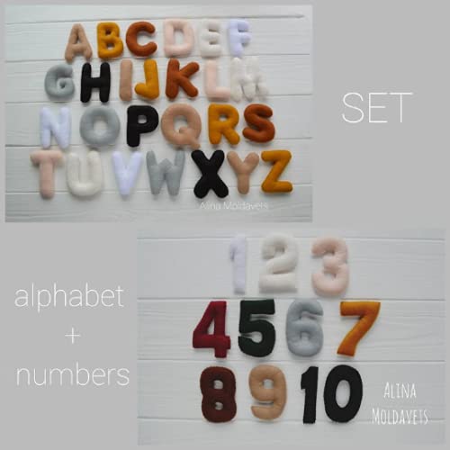 The Hobby Bounty Alphabet Banner ABCD,Felt Numbers Educational Game and Preschool Numbers with Stuffed Soft Cushion for Kids Game 2