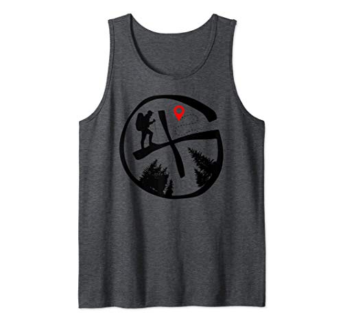 Geocaching Geocache Hiking Outdoors Tee Canotta