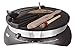 Tibos Electric Single Crepe Maker, Original Crepe Pan from France, with Wooden Spreader, Turner and Brush | Nonstick & Easy Clean Teflon Surface, 13”, Black