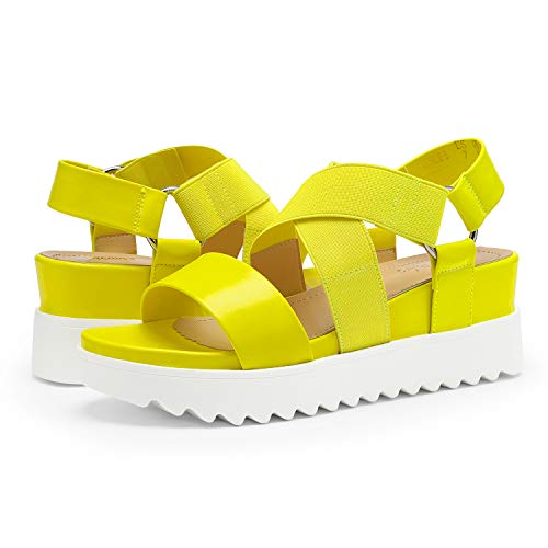 Image of DREAM PAIRS Women's Open Toe Ankle Strap Platform Wedge Sandals