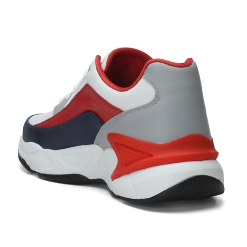 Image of FIELD CARE Fusion Casual Athletic Chunky Stylish Outsole Comfort Lace-Up Sneakers.