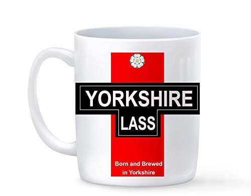 Printing Pros Yorkshire Lass Mug | Personalised Gifts, Ideal for Tea and Coffee | Express Your Love with Funny, Sentimental Gifts for Family's and Friends from Family and Friends