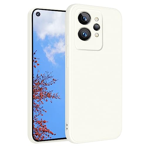 Compatibile con Cover Realme GT 2 Pro Custodia GT 2 Pro Slicone Morbida Case Sottile GT 2 Pro silicone bianco nero
