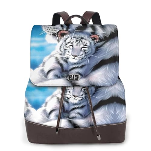 Sac à dos pour ordinateur portable EdWal en cuir multifonction