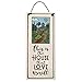 This is the House That Love Built: American Made Ceramic Wall Plaque, 8.5-Inches