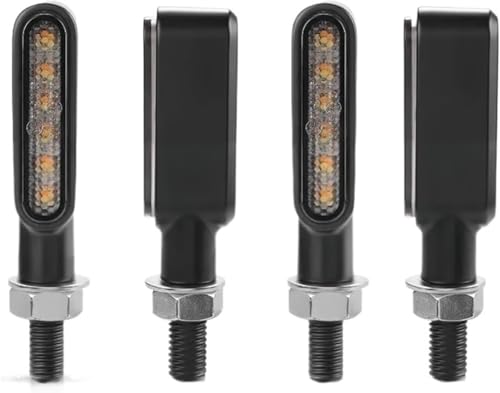 Luz trasera de 12V para motocicleta y scooter con intermitentes rojo ámbar
