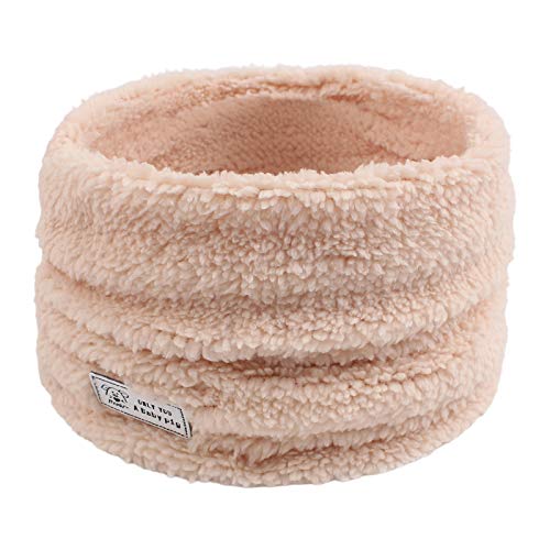 Sciarpa in pile spesso per bambini e ragazze calde sciarpe per bambini, scaldacollo termico 1-5Y cachi Taglia unica