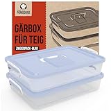 Chef Pomodoro 2 x Pizzaballenbox mit Deckel (35,6 x 27,9 cm), Teigbox Pizza, Pizzaboxen Teig,...