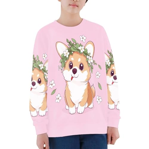 Hawapod Sweatshirts For Teens Kids Boys Girls Animal Pattern Loose Fit Casual Pullover Long Sleeve Cute Crewneck Sweatshirt 5