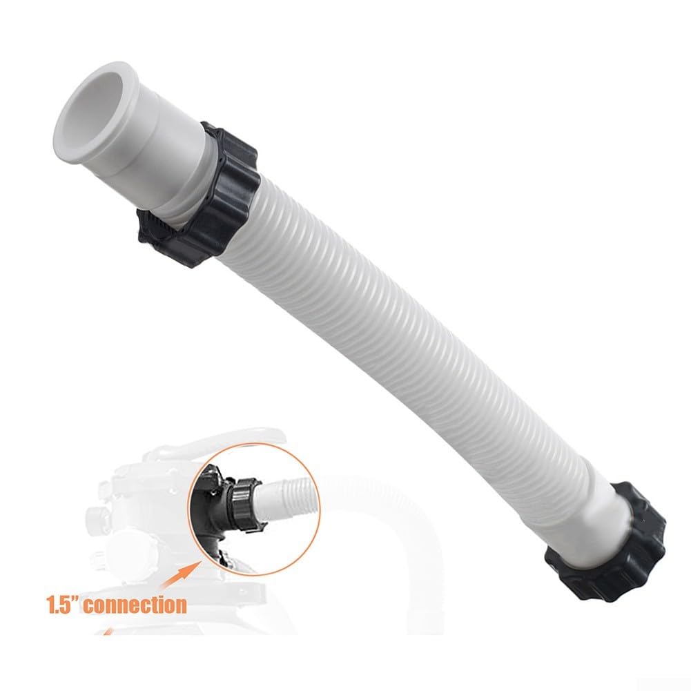 Verbindungsschlauch Für Intex Pool – 40,6 Cm, Mit Muttern, Kompatibel Mit Sandfilterpumpen