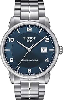 Tissot mens Luxury Stainless Steel Dress Watch Grey T0864071104700