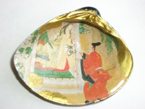 Amazon | 源氏物語 貝合せ 特撰 「夕顔」Handcrafted Clam ShellArt