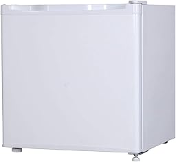 MAXZEN 冷蔵庫 46L コンパクト 大容量 右開き 1ドア 47cm 一人暮らし セカンド冷蔵庫 温度調節 製氷 耐熱板 静音 白 ホワイト JR046ML01 マクスゼン