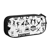筆箱 大容量 化粧ポーチ フォートナイト 7 男の子 女の子 文具ケース 子供 シンプル ツールペンケース 洗面用具バッグ 大容量 軽量 文具収納 人気 高校生 中学生 小学生 通学 子供 男女兼用 贈り物 Black