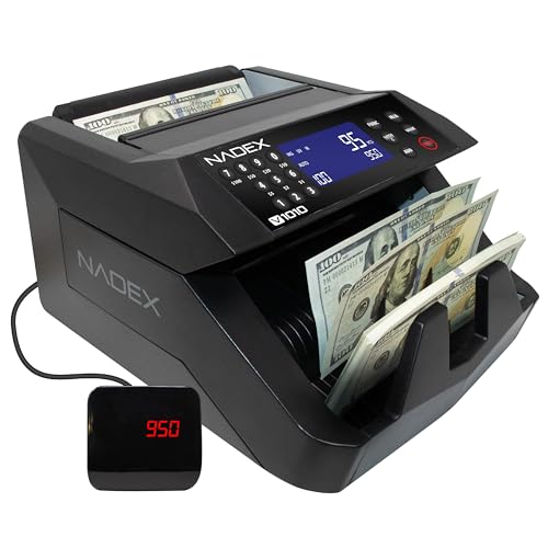Compteur de billets Nadex V1010 avec comptage de valeur et détection