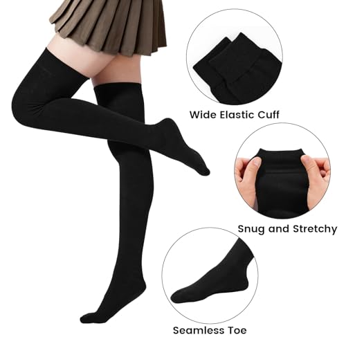 Thigh High Socks For Women Cotton Warm Over The Knee Socks Long Stockings Leg Warmers Boot Socks4