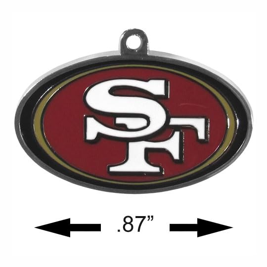 Image of Siskiyou Sports NFL San Francisco 49ers Chain Necklace Women's, One Size, Team Colors
