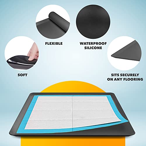 Support de tapis hygiénique pour chiens Skywin pour garder un salon propre, pack de 2