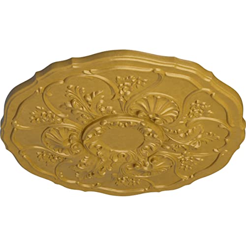 Image of Ekena Millwork CM22CNIGS Cornelia Ceiling Medallion, 22 1 /2 OD x 1 1 /2 P, Iridescent Gold
