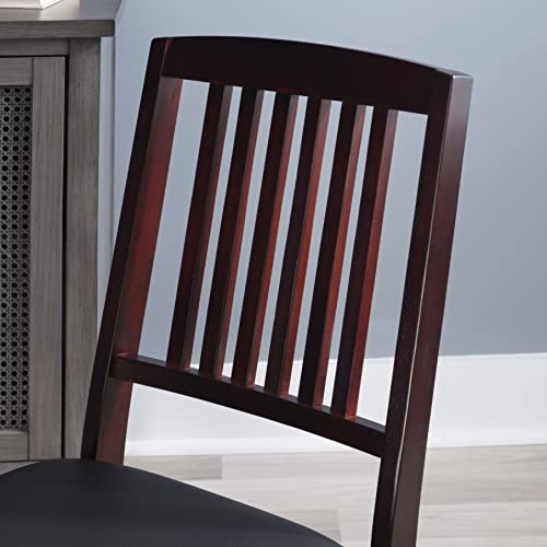 Linon Darwin Mission Back Folding Chair In A Set Of Two, Espresso #TOP6