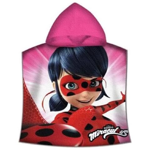 Miraculous Ladybug Hooded Bath Poncho for Kids Cover