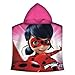 Produktbild Miraculous Ladybug Kinder-Kapuzen-Bade-Poncho Pink 60 x 120 cm 100% Baumwolle Veloursqualität Pareo Poncho Bademantel Badetuch Strandtuch Duschtuch Handtuch Cat Noir Paris passend zur Bettwäsche