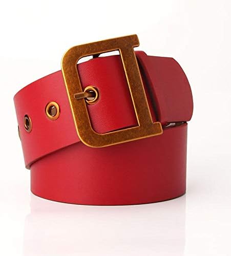 Brand Belt Women Red Leather Belts For 