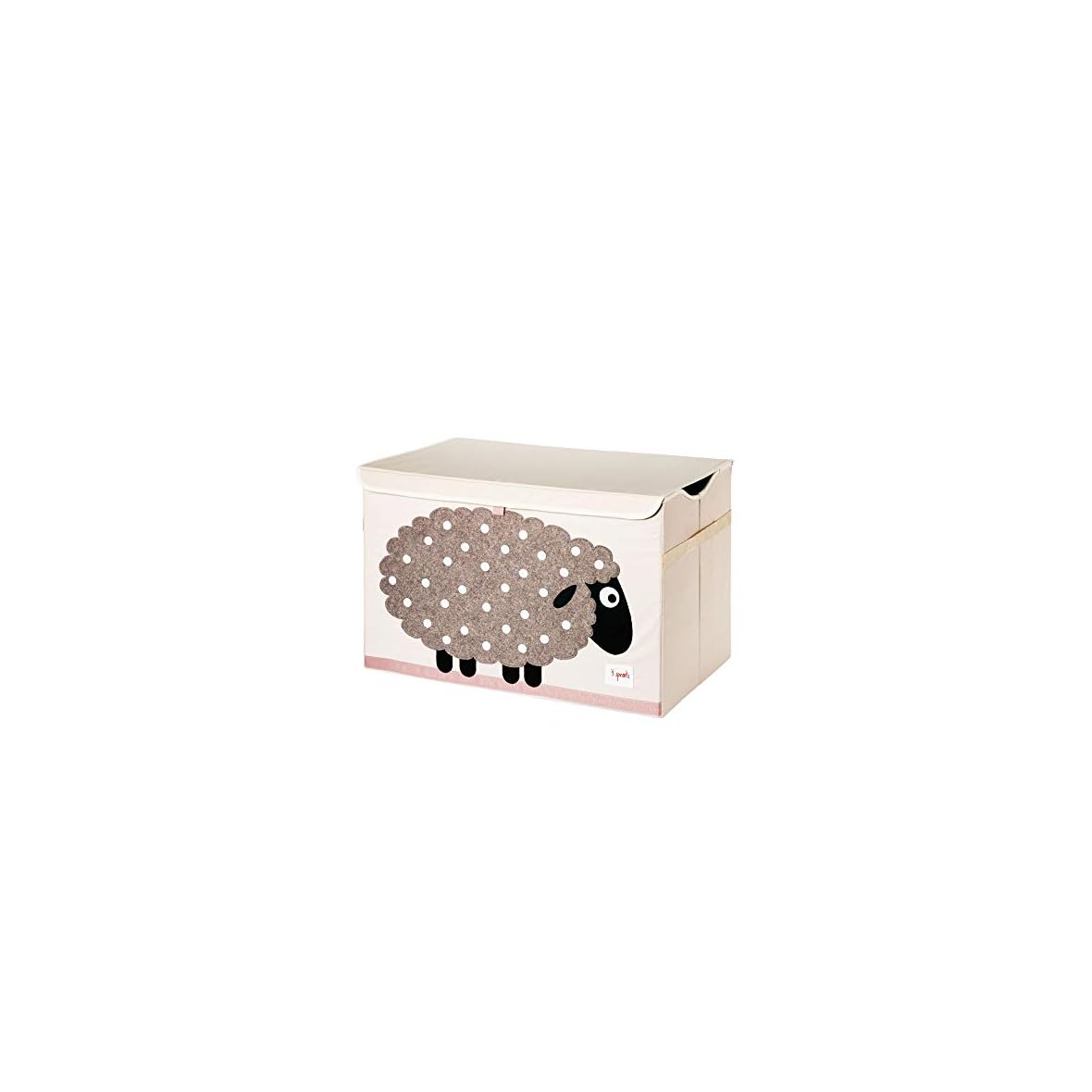 3 Sprouts Kids Toy Chest – Baúl De Almacenamiento Para Habitación De Niños Y Niñas, Ovejas
