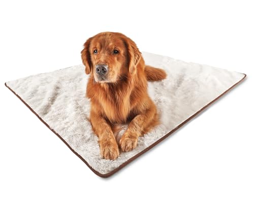 PupProtector Waterproof Throw Blanket for Dogs and Cats, Pet Blanket Cover for Couches, Sofas, Beds, Car Seats, Furniture, Calming Soft Faux Fur, Short White, Original (60" L x 50" W)